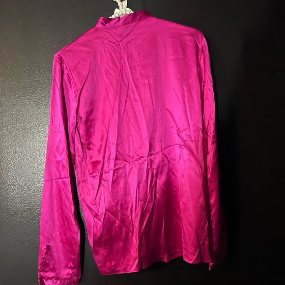 Theory mauve silk blouse - Picture 2 of 2